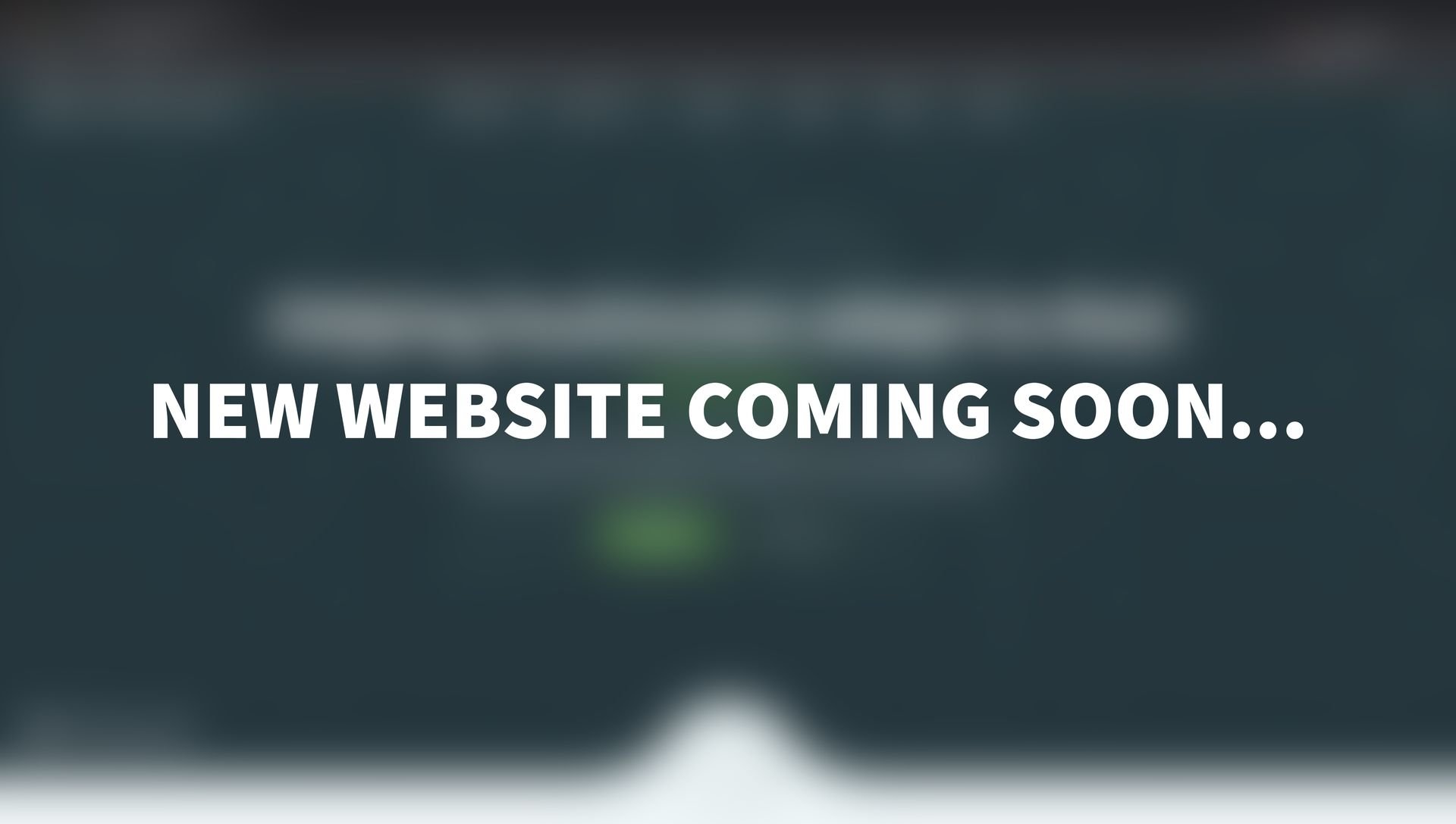 New Website Coming Soon