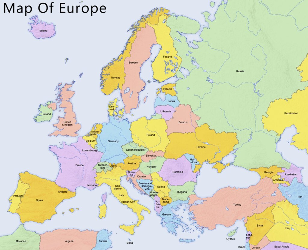 Map of Europe 2024 HD